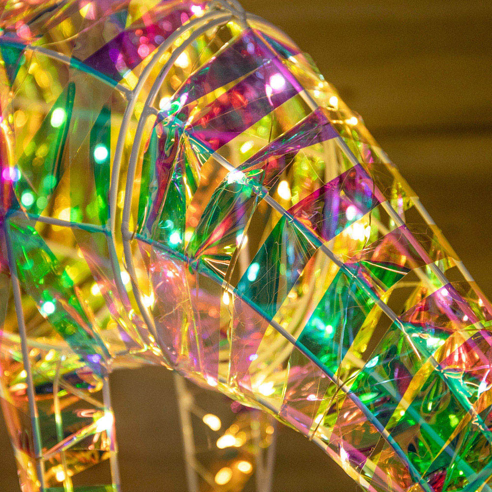 Samuel Alexander Warm White LED Iridescent Shimmer Christmas Reindeer 6.1ft Image 3