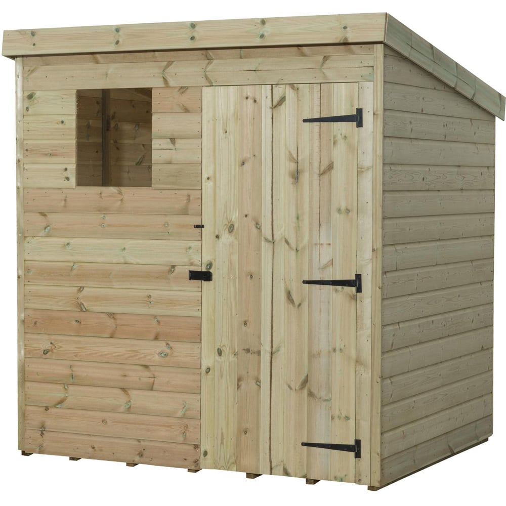 Empire Sheds 1500 6 x 4ft Tongue and Groove Wooden Pent Garden Shed Image 1