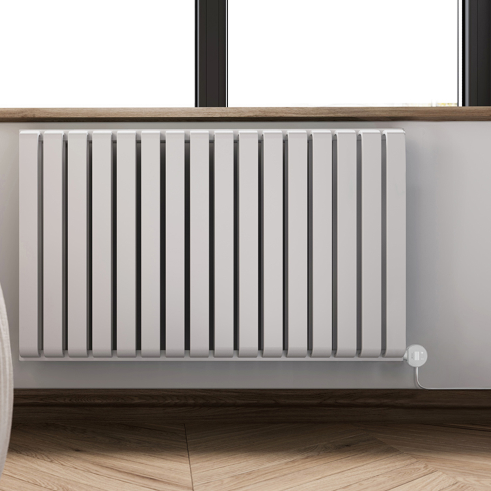 Terma Warp-Room E Wi-Fi Matt White Electric Radiator 1200W 630 x 1045mm Image 2