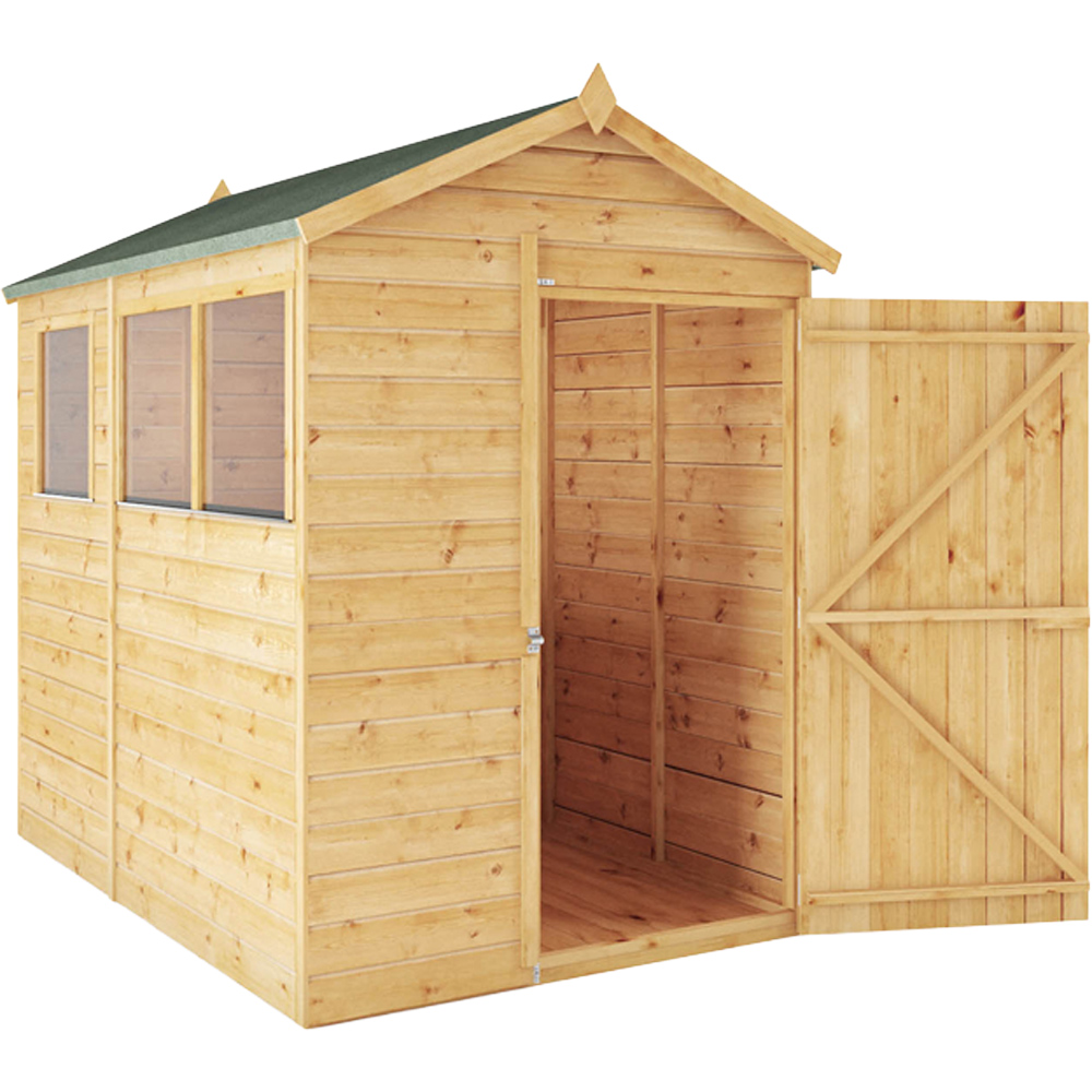 Mercia 7 x 5ft Shiplap Apex Wooden Shed Image 3