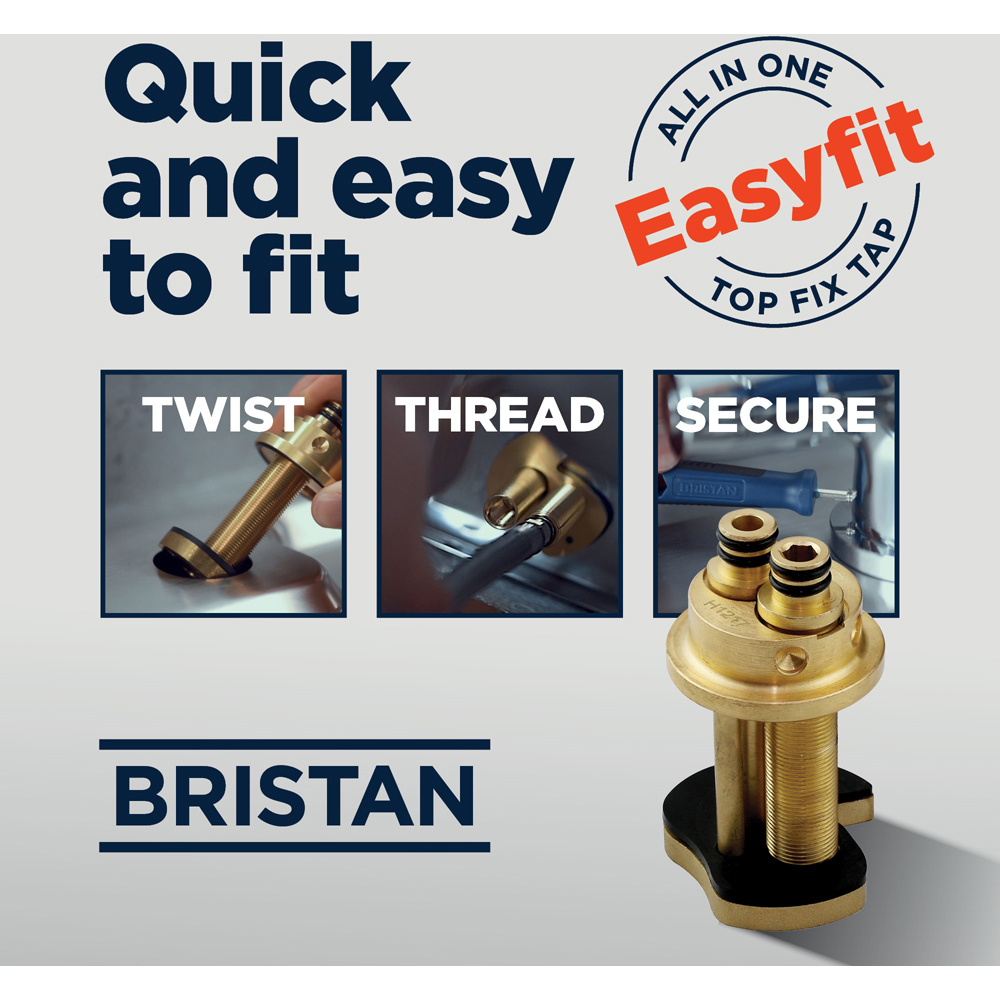 Bristan Monza Chrome Easyfit Kitchen Mono Sink Mixer Tap Image 7