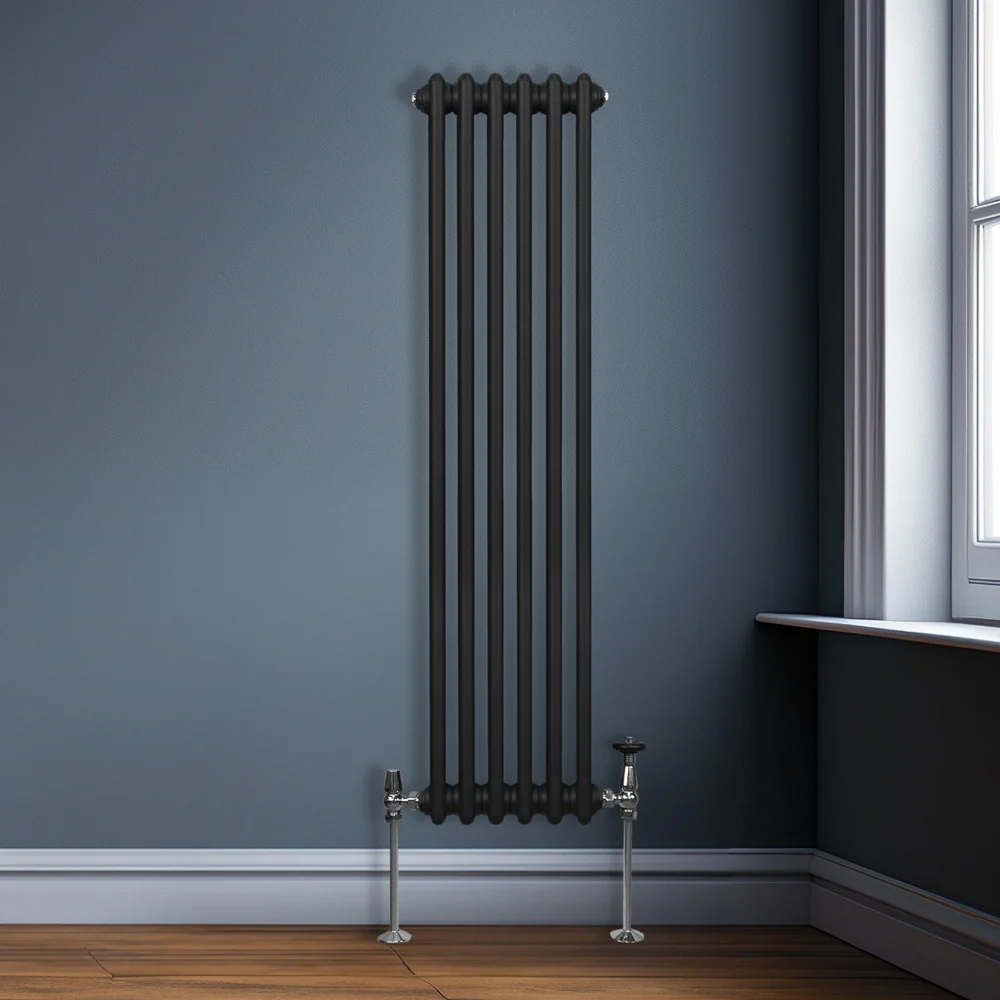 Monster Shop 2791 BTU Black Traditional 2 Column Radiator 1500 x 292mm Image 2