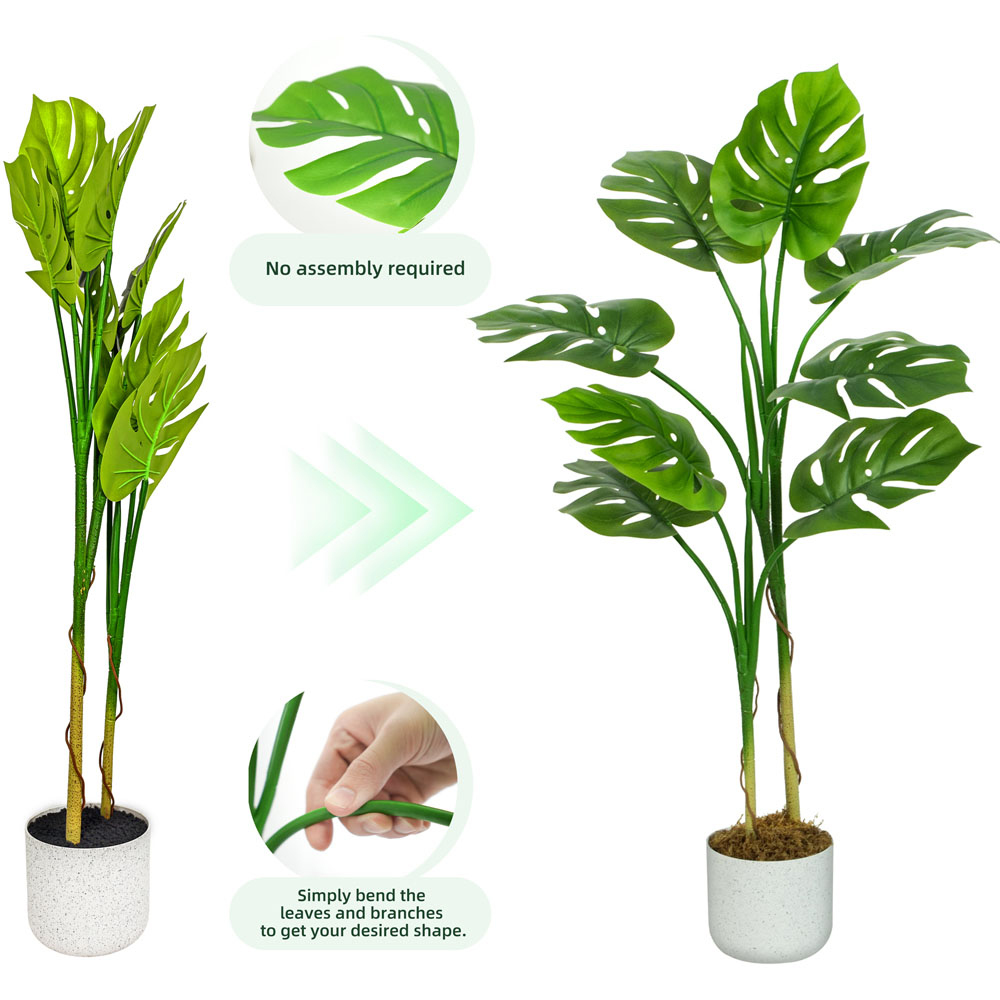 Monstera Tree Indoor Artificial Plant 160cm Image 3
