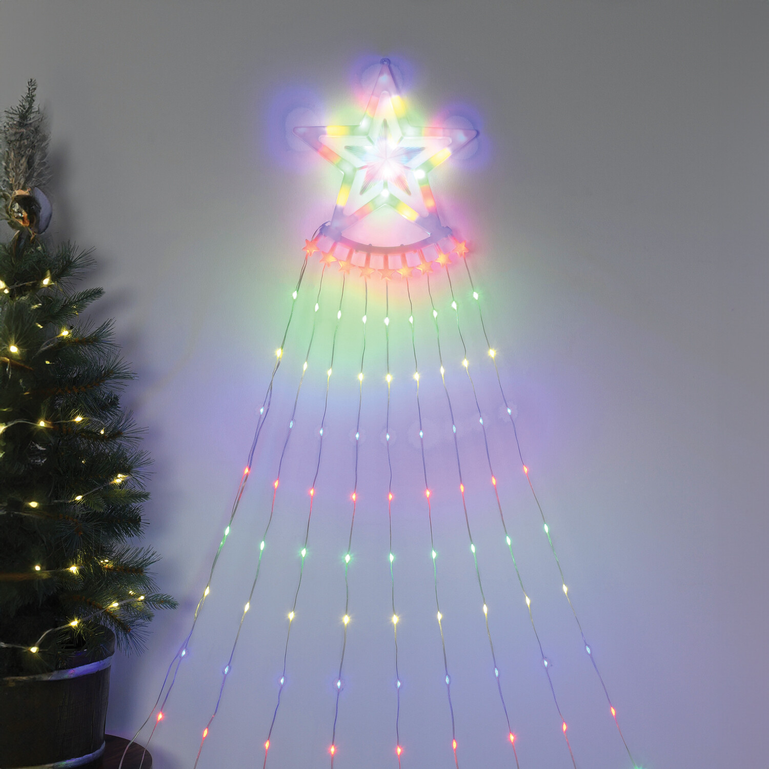 Star Waterfall Multicoloured LED Light Image 1
