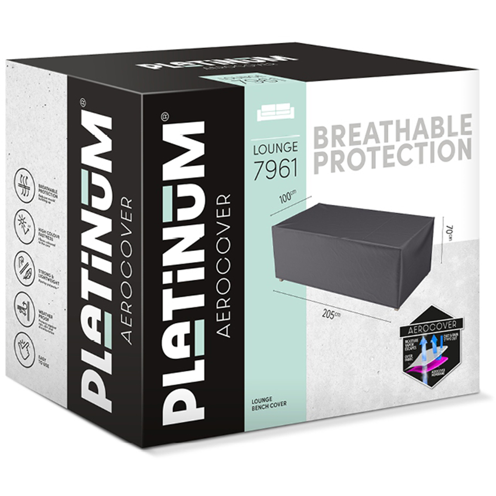 Platinum AeroCover Waterproof Garden Bench Cover 70 x 205 x 100cm Image 2