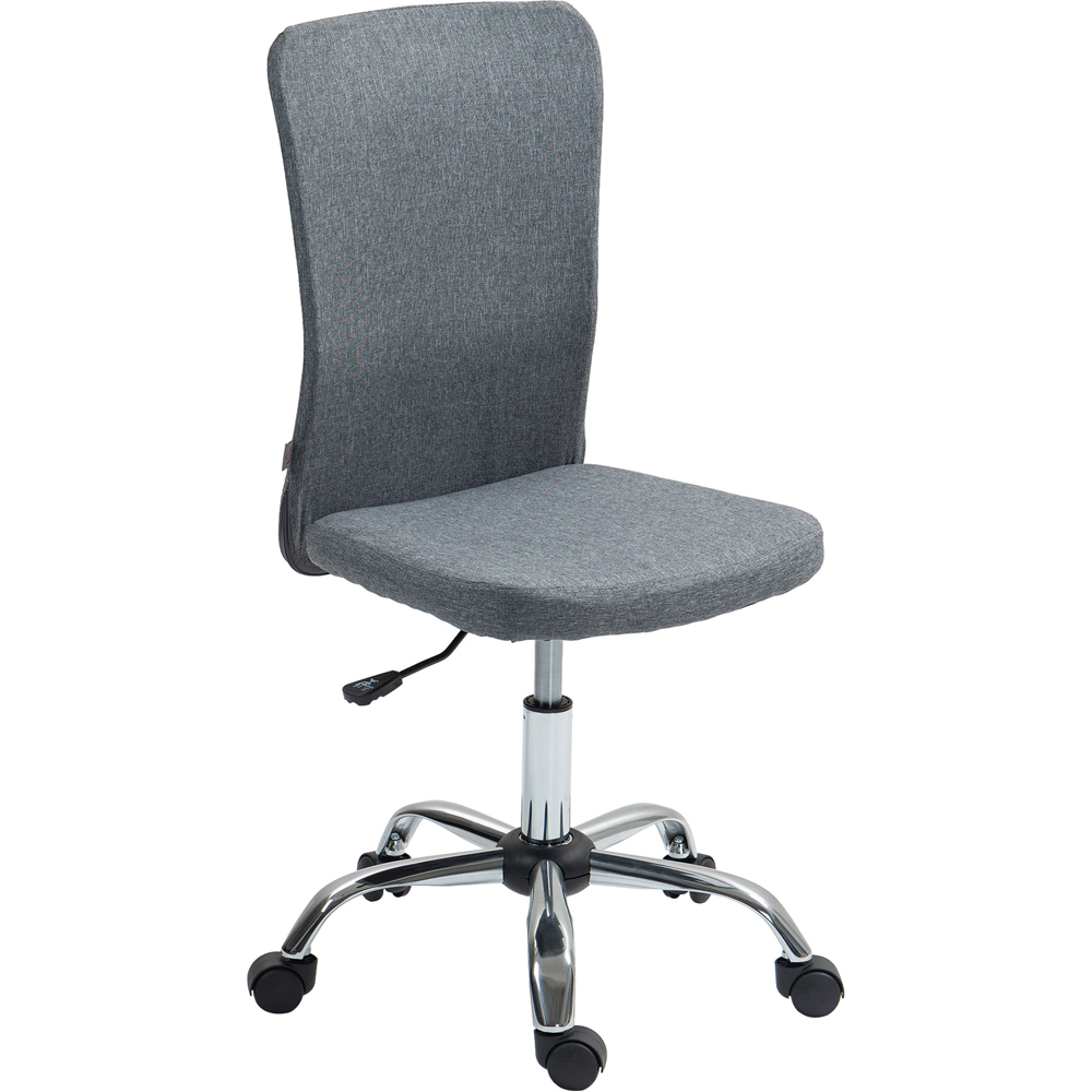 Portland Grey Armless Office Chair Image 2