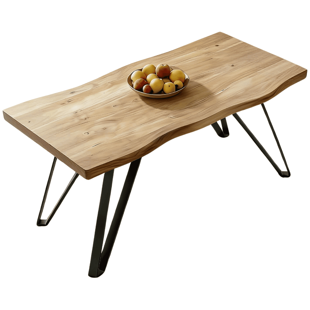 Home Source Arbore 6 Seater Dining Table Oak Woodgrain Effect Image 2