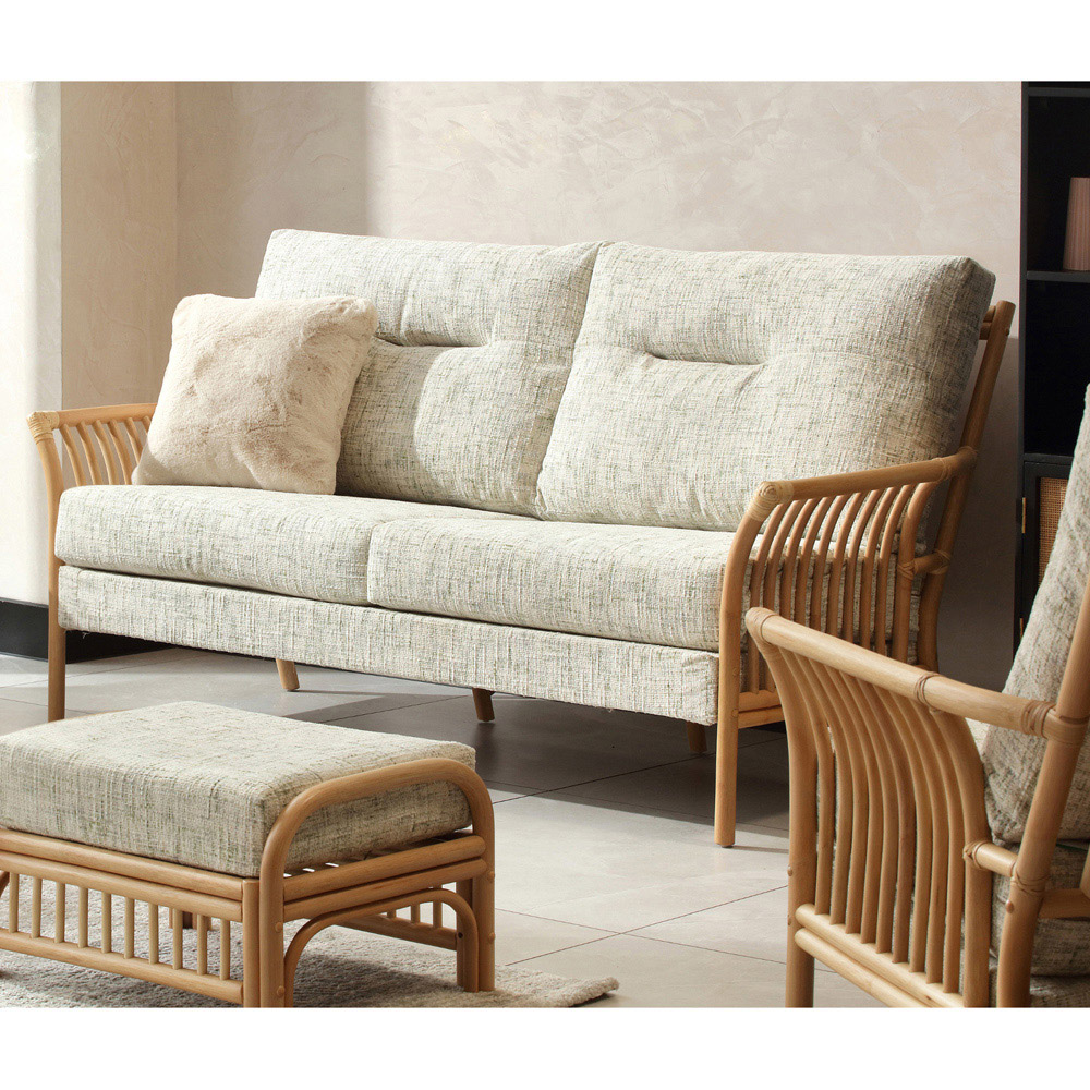 Desser Solo 5 Seater Natural Rattan Apple Crumble Sofa Set Image 6