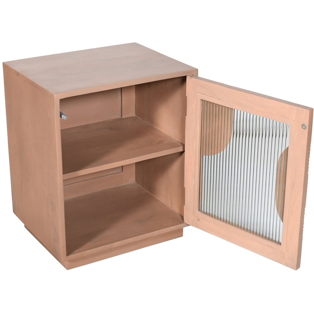 IH Design Jodhpur Single Door Solid Wood Bedside Table Image 4