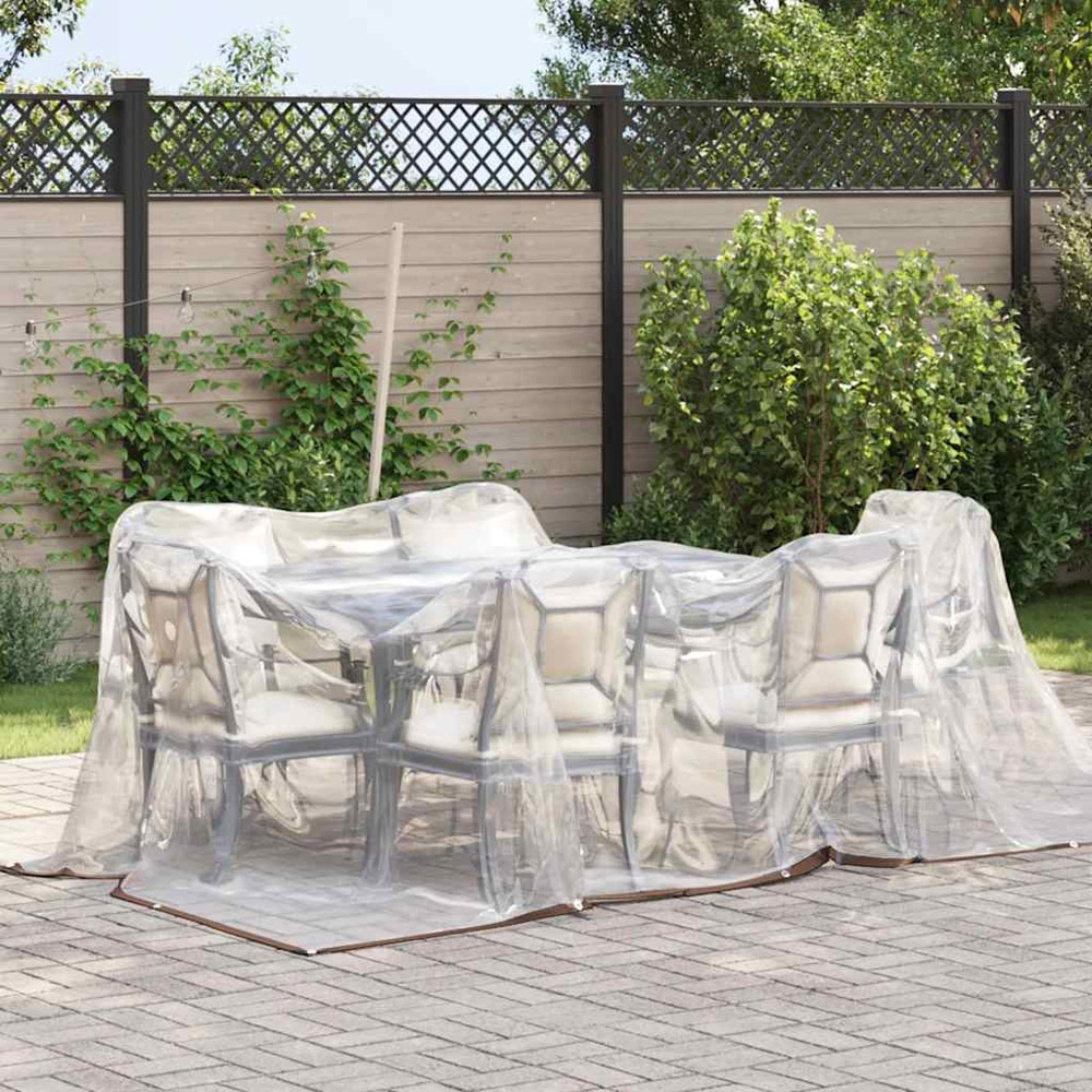 Walplus Clear Tarpaulin with Eyelets 3 x 3m Image 2