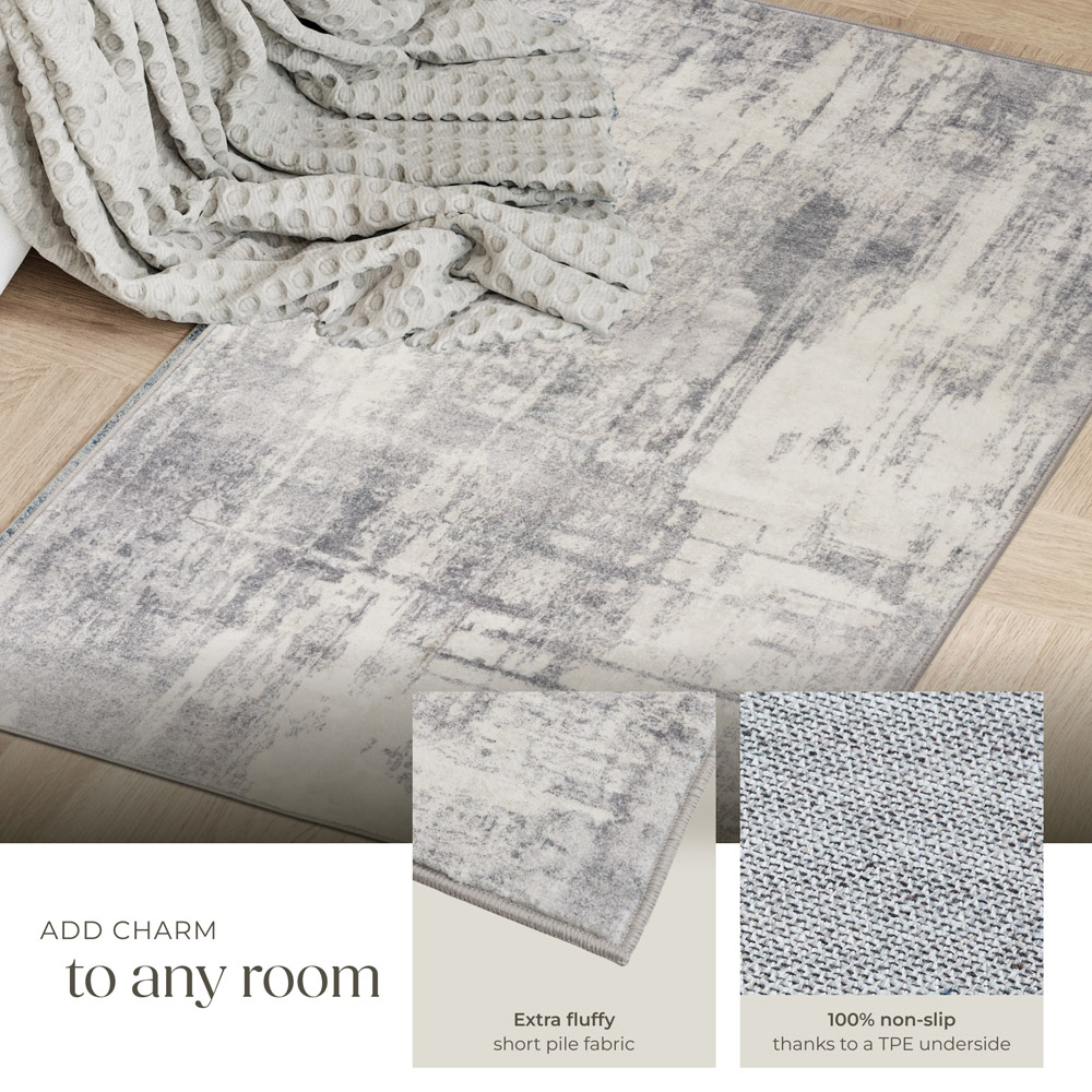 tectake Nadira Non Slip Washable Rug 110 x 60 x 0.6cm Image 4