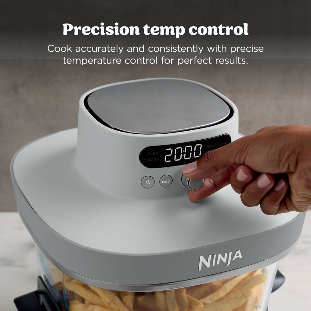 Ninja CRISPi PRO AS090UKWH 5-in-1 White Dual 8L Glass Air Fryer Image 5