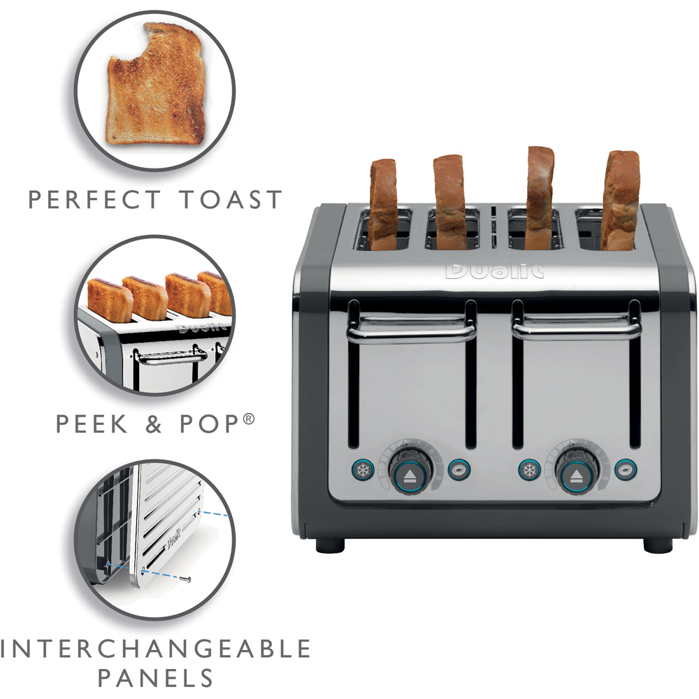 Dualit Architect DA4526 Grey 4 Slice Toaster Image 8
