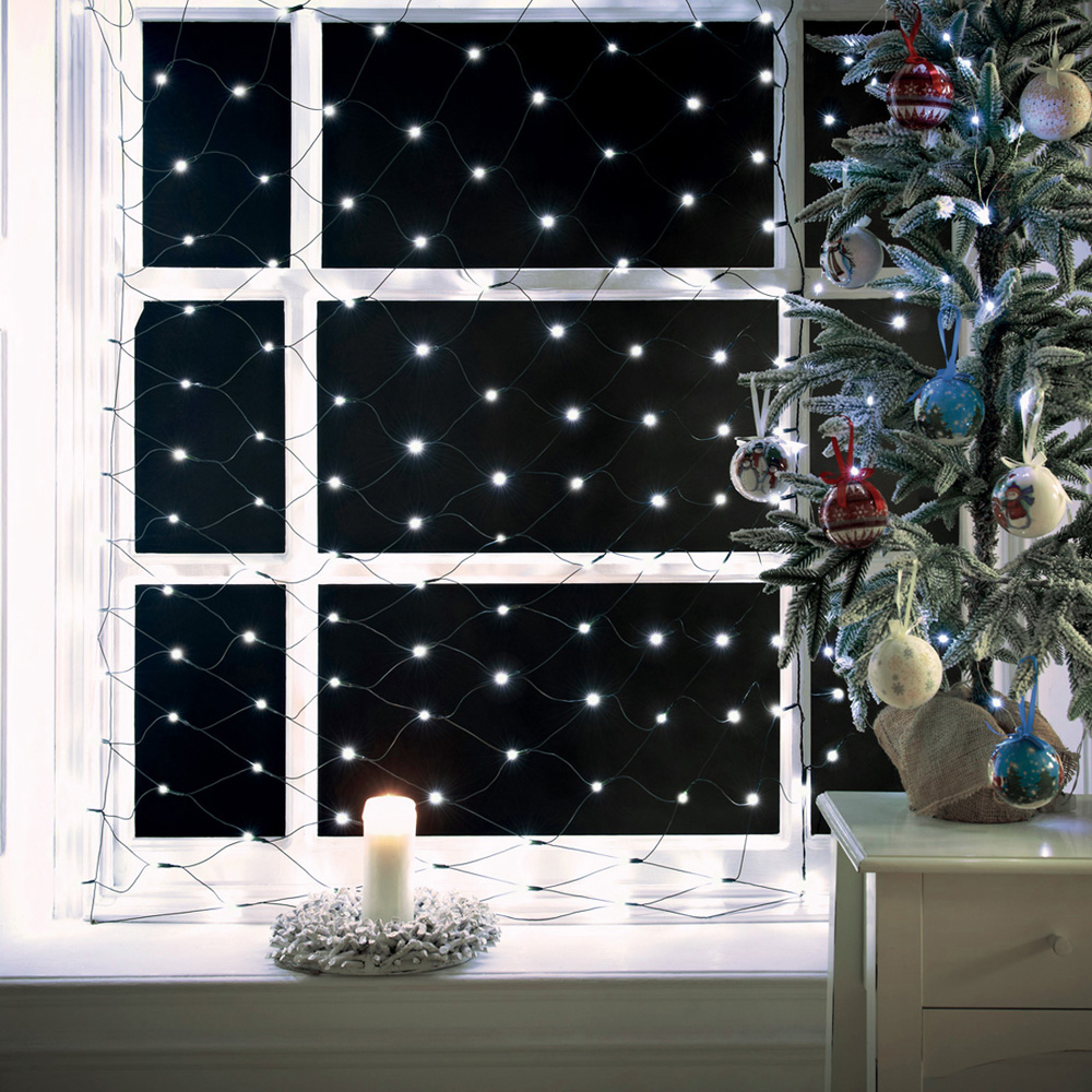 The Christmas Workshop 108 White LED Net Static Light Image 2