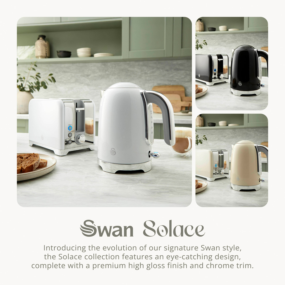 Swan Solace White 2 Slice Toaster Image 6