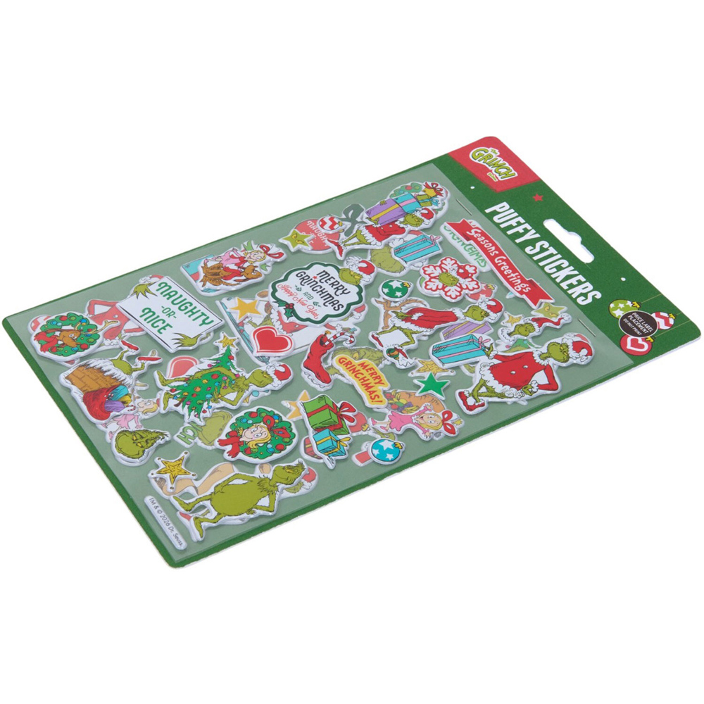 Pack of 2 Grinch Puffy Sticker Sheets Image 4