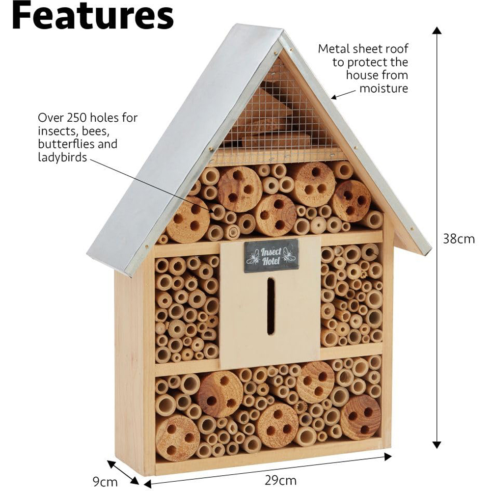 Thompson and Morgan Wooden Insect Hotel Image 5