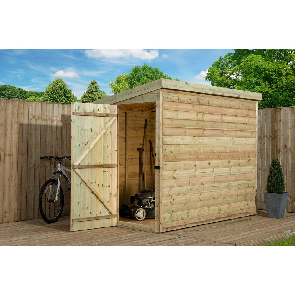 Empire Sheds 2000 7 x 6ft Tongue and Groove Pent Garden Shed Image 2