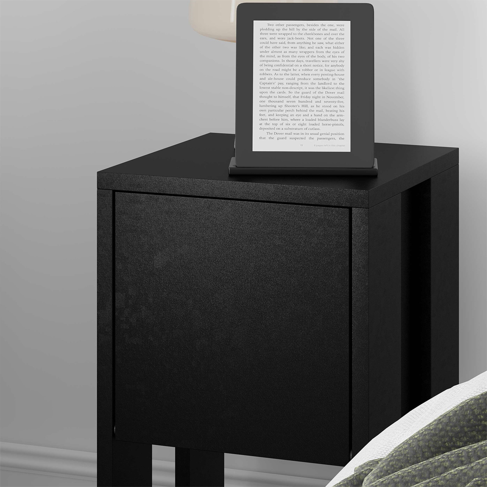 Decortie Ema Black Bute Bedside Table Image 3