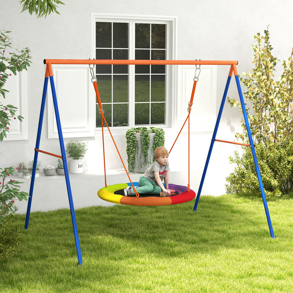 Outsunny Kids Nest Swing Seat Image 2