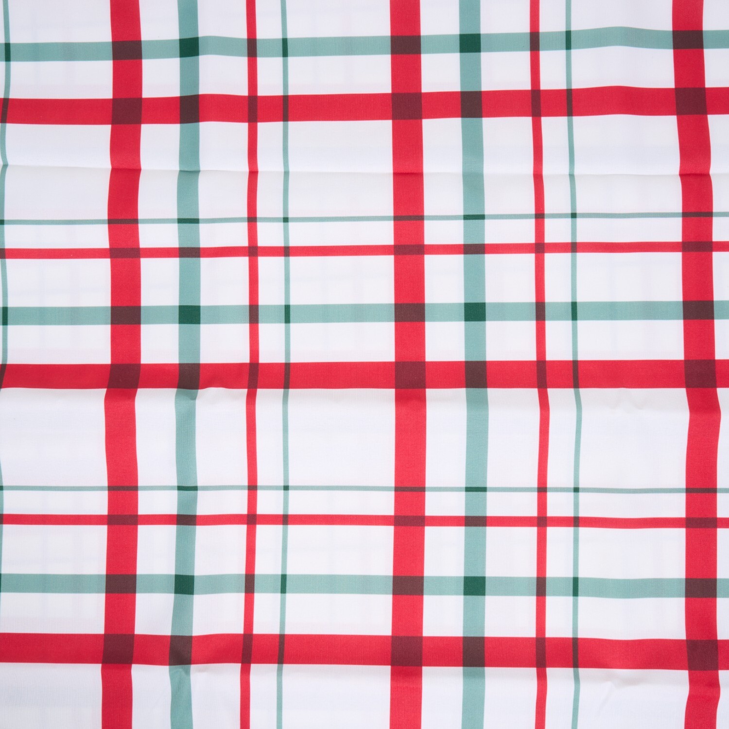 Plaid Tartan Tablecloth White Image 3