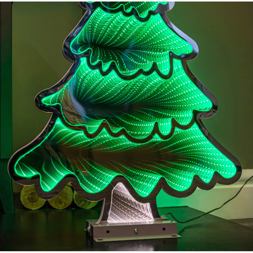 Samuel Alexander Light Up Infinity Standing Christmas Tree with Metal Base 60cm Image 6