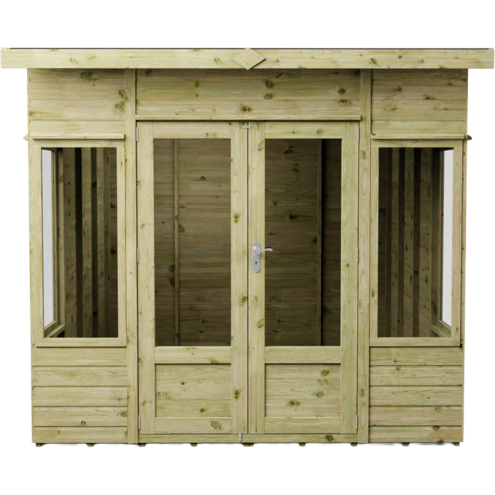 Mercia Helios 8 x 8ft Double Door Premium Shiplap Traditional Summerhouse Image 4