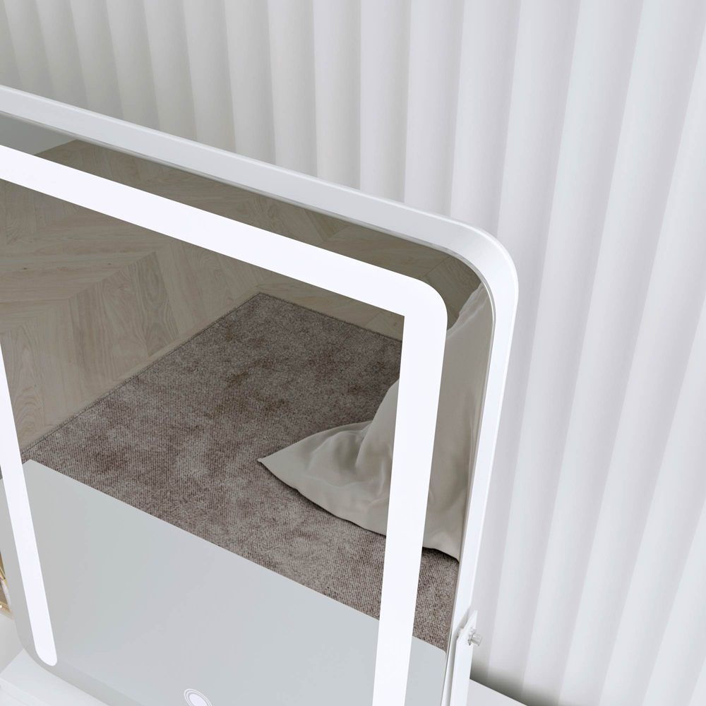 CARME Home Mia 3 Colour LED Frameless White Touch Sensor Light Mirror Image 3