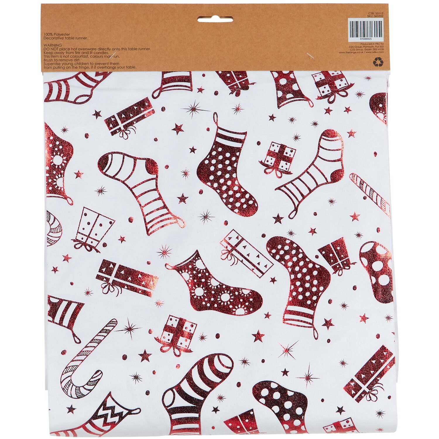 Candy Cane Table Runner Image 2