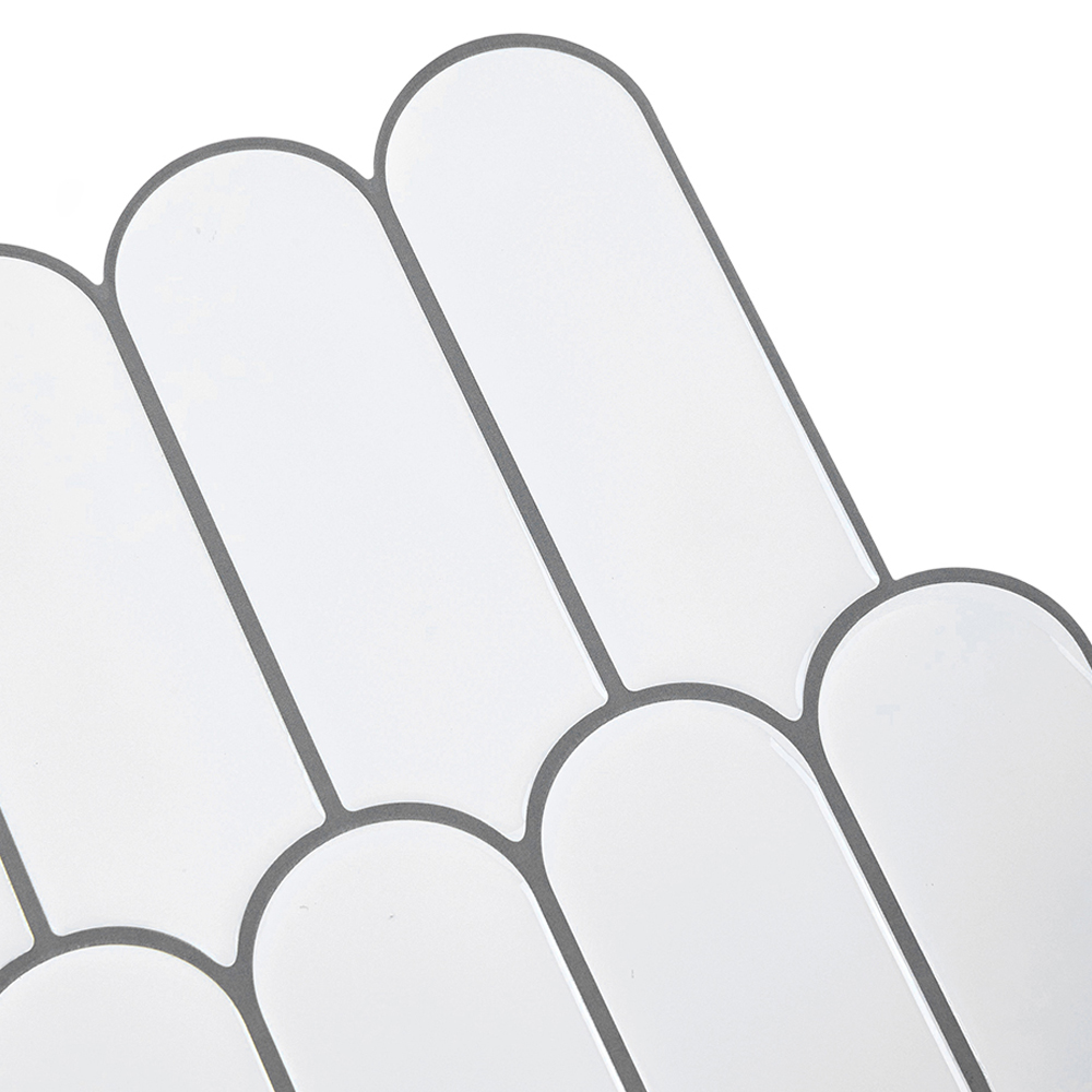 Living and Home Light Grey Arch Self Adhesive Wall Sticker 10 Pack Image 4