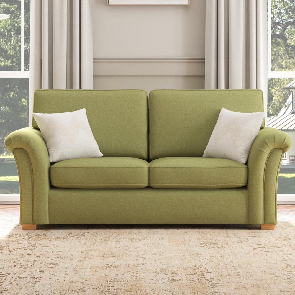 Castleacre 3 Seater Venice Olive Fixed Back Sofa Image 5