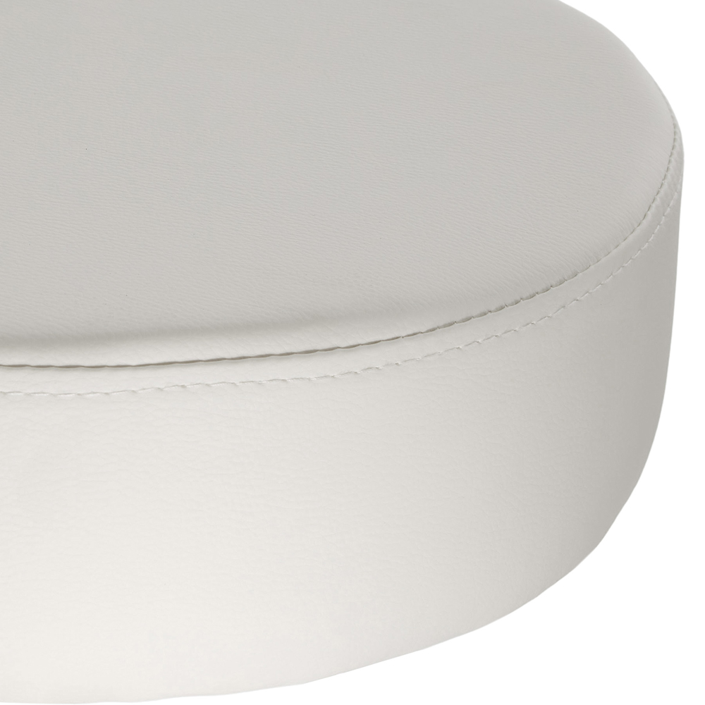 tectake Werner White Swivel Desk Stool Image 4