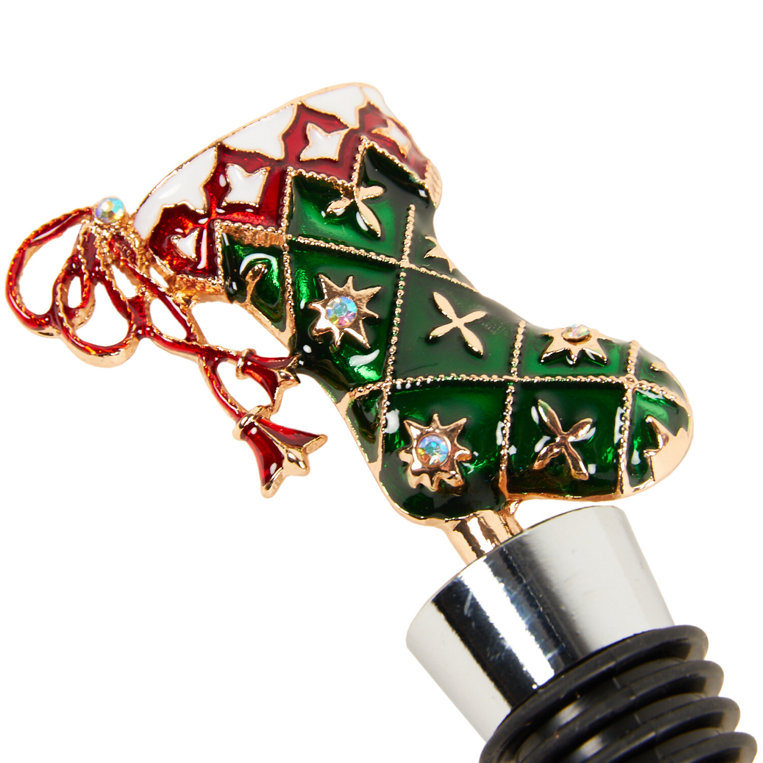Christmas Wine Stopper - Multicolour Image 3