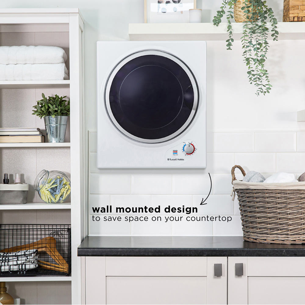 Russell Hobbs RH3VTD800 White 2.5kg Vented Tumble Dryer Image 7