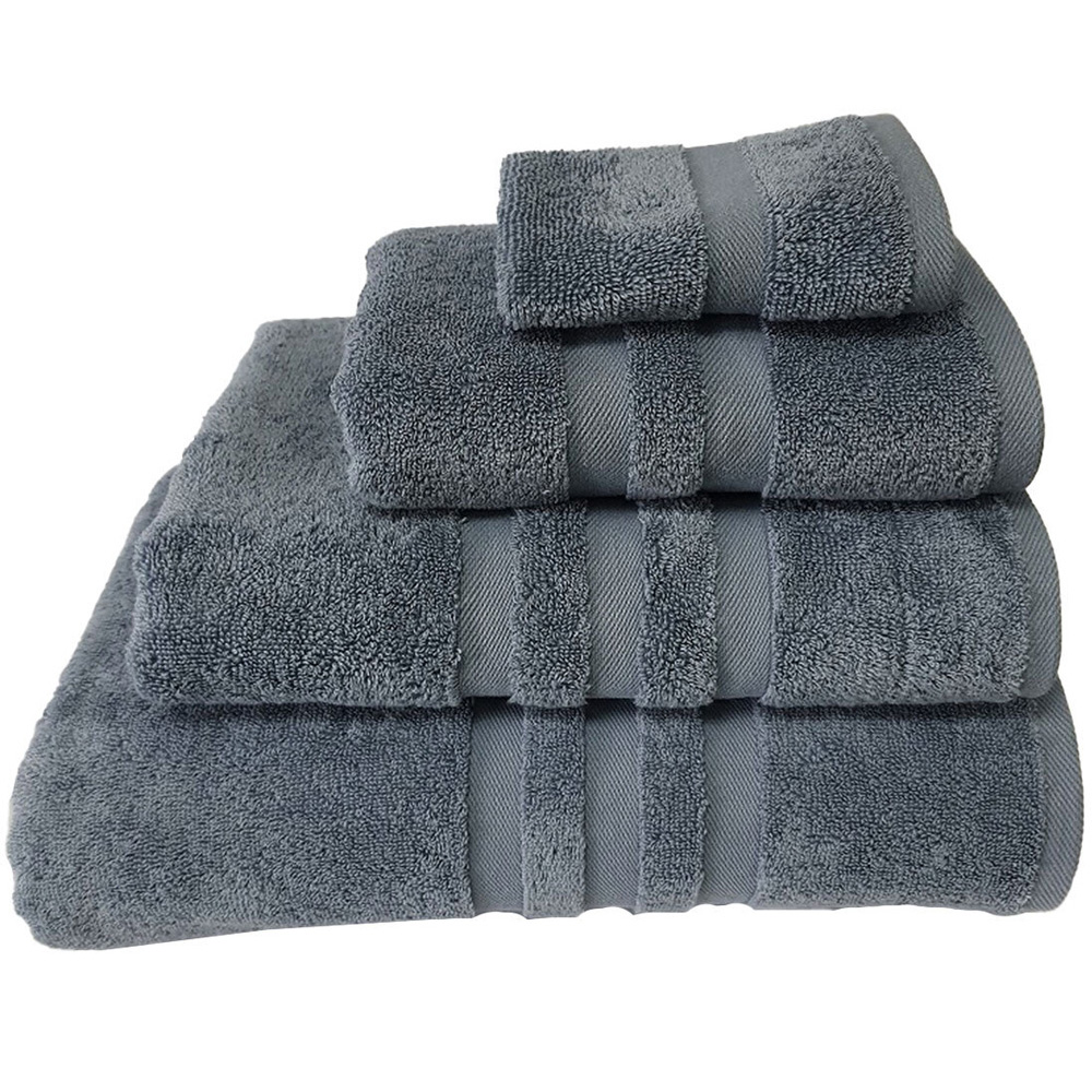 Divante Flannel Cotton Slate Blue Face Cloth Image