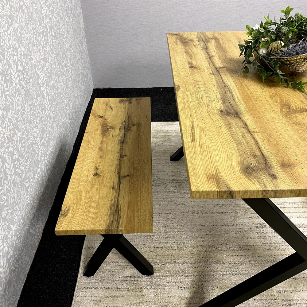 Kosy Koala Brown Wooden Dining Table Set with Benches Image 5