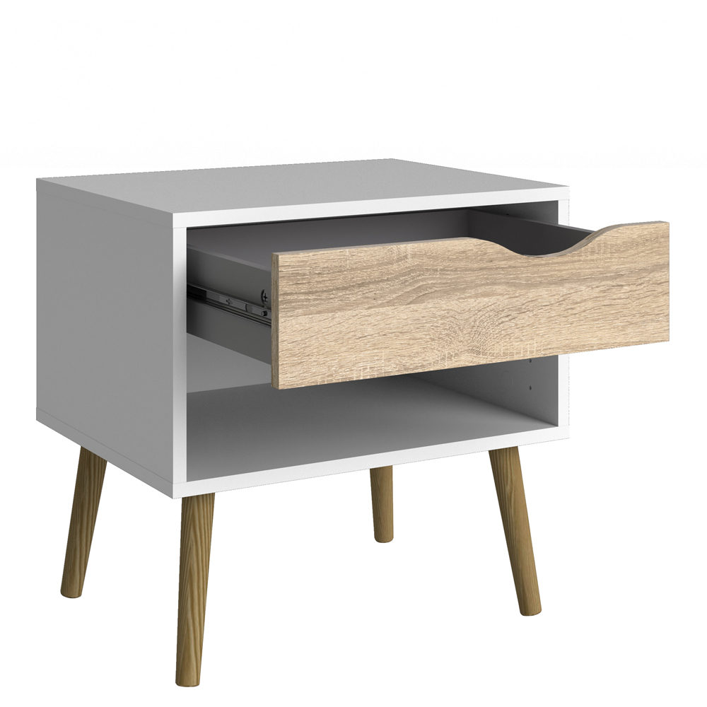 Furniture To Go Oslo White and Oak 3 Piece Bedroom Furniture Set Image 4