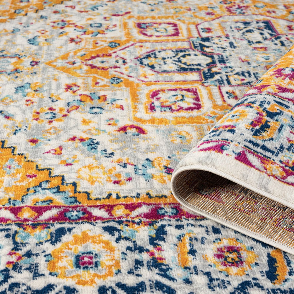 Desire Rugs San Marino Multicolour Floral Rug 60 x 220cm Image 4