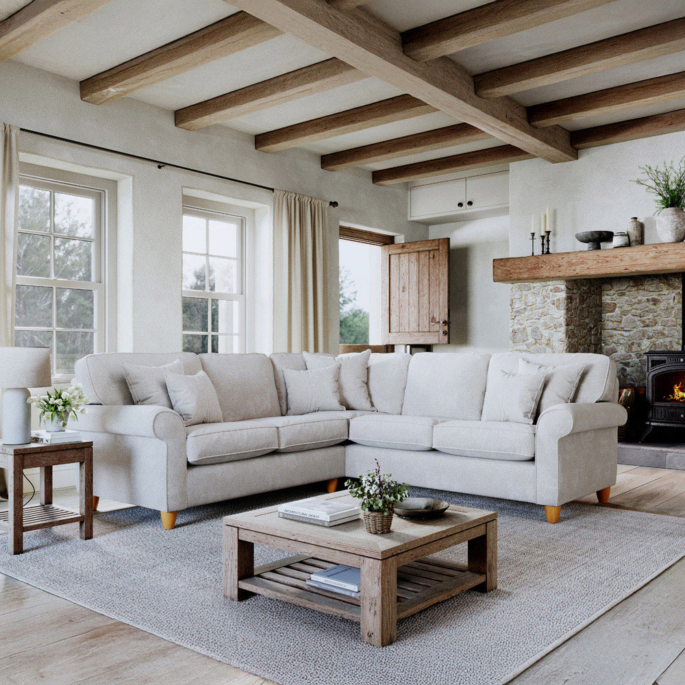 Sinatra 4 Seater Glory Pearl Left Hand Corner Sofa Image 3