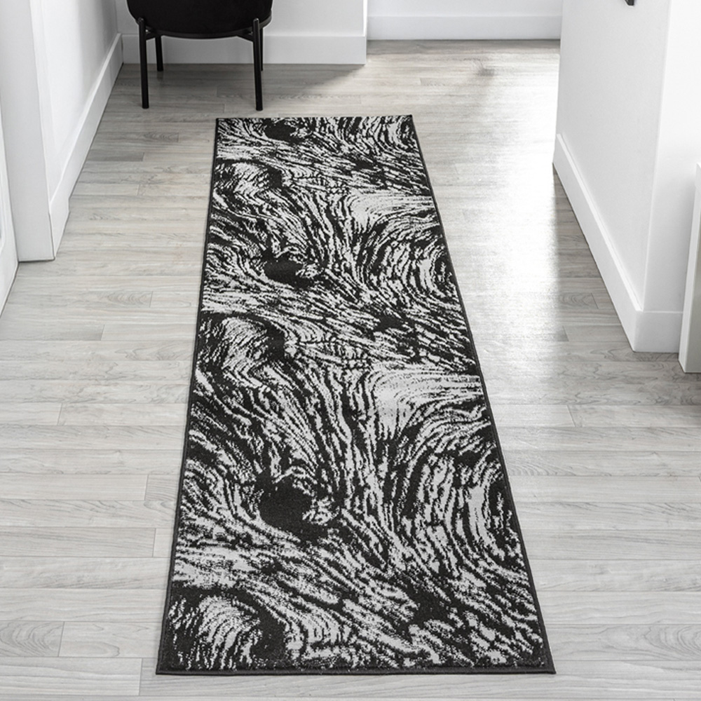 Desire Rugs Obsidian Grey Whirlpool Rug 160 x 230cm Image 6