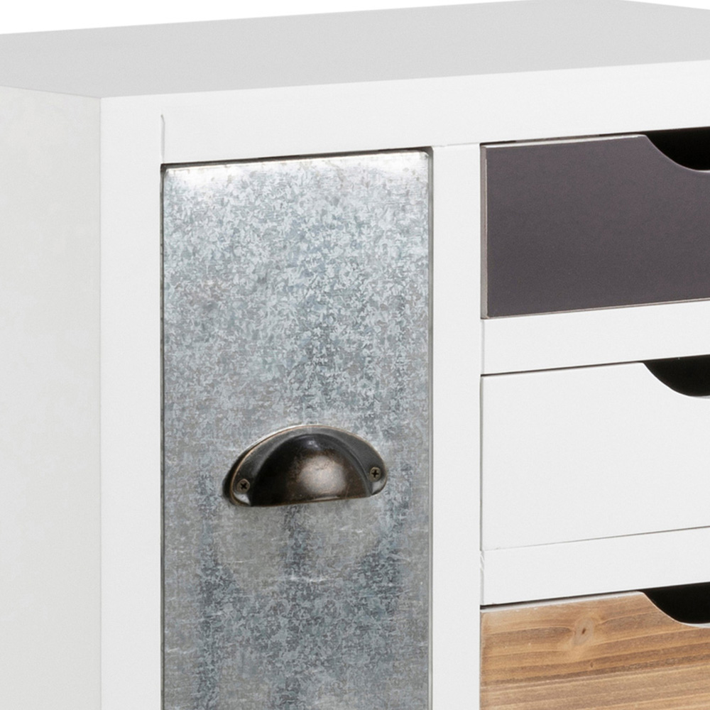 Florence Thais 9 Drawer White Chest of Drawers Image 7