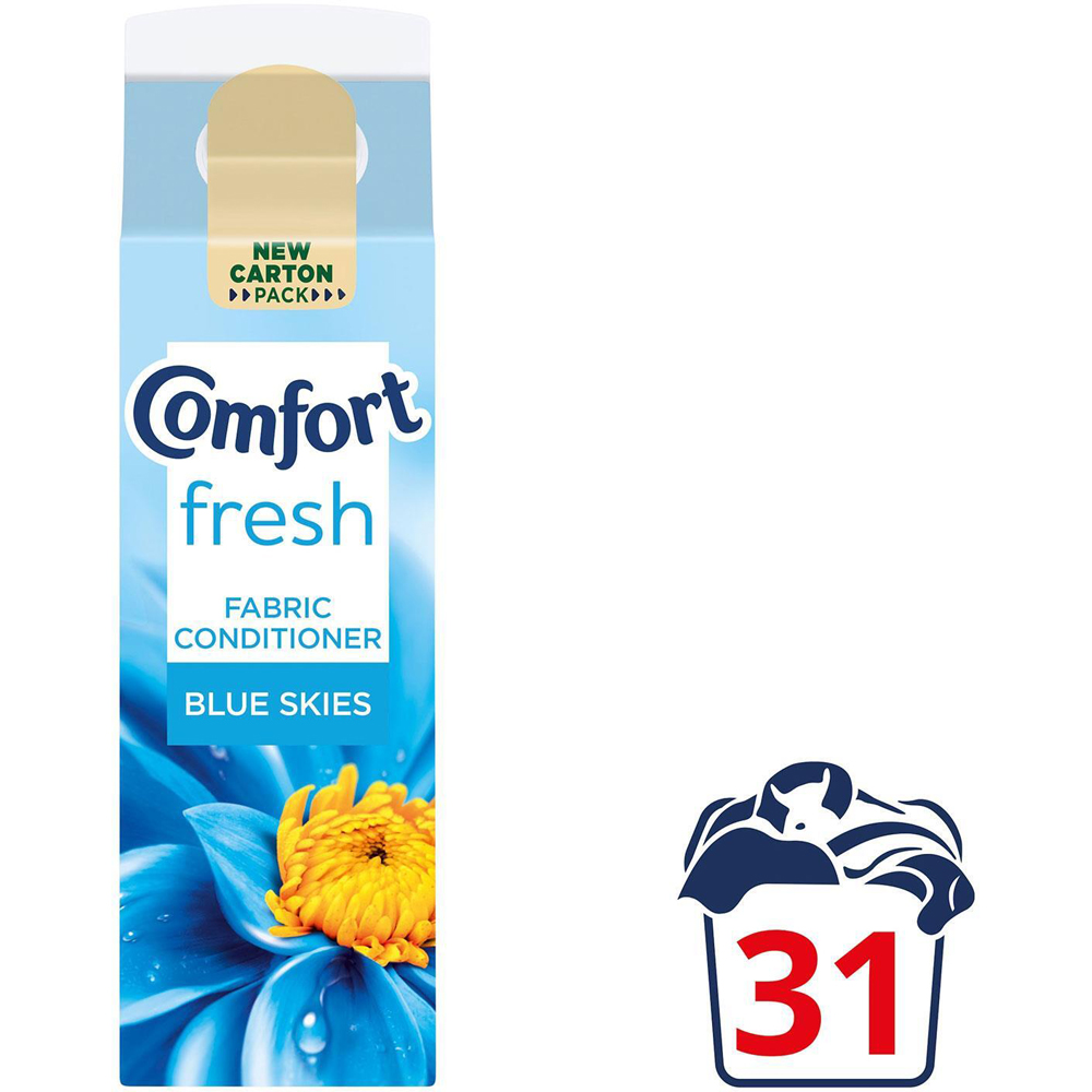 Comfort Blue Skies Fabric Conditioner 31 Washes 930ml 6 Pack Image 3