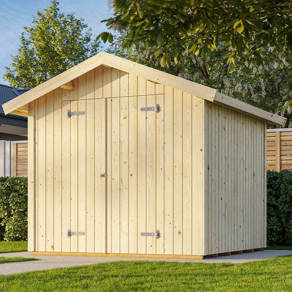Palmako Nils 7.5 x 7.5ft Apex Garden Storage Shed Image 2