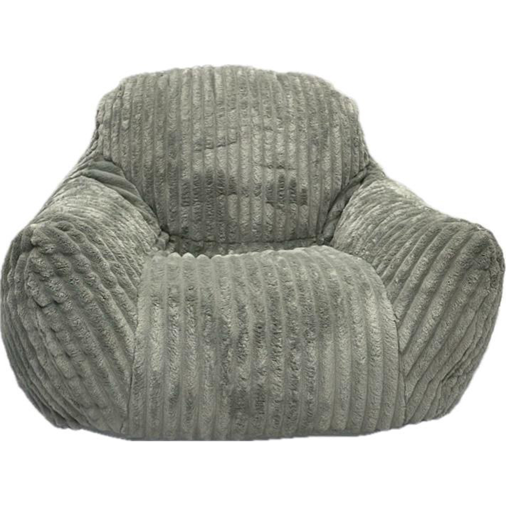 Kaikoo Grey Stripe Cut Fur Bounce Chair Image 3