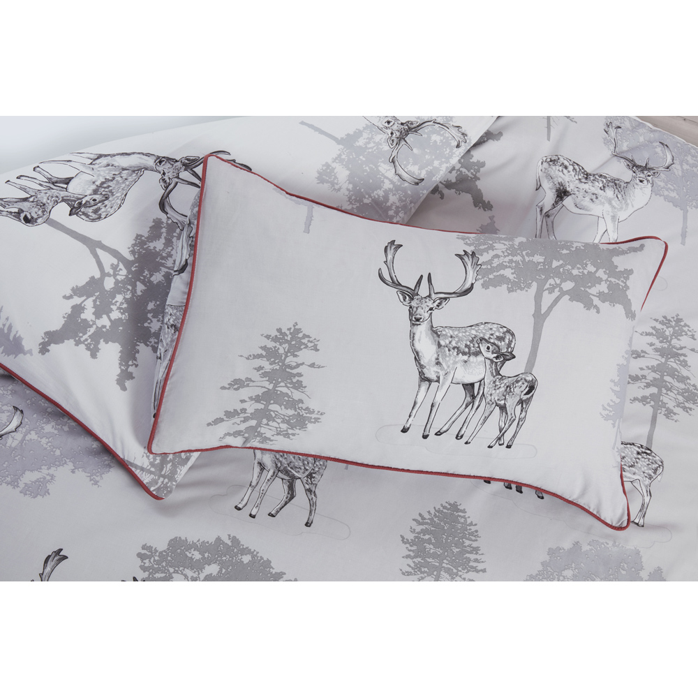 Rapport Home Sherwood King Size Grey Duvet Set Image 4