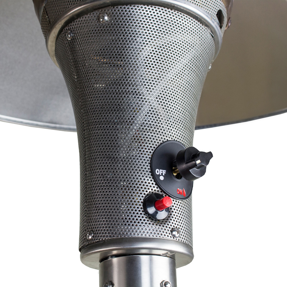 Sahara Stainless Steel Heat Focus Gas Patio Heater 15000W Image 3