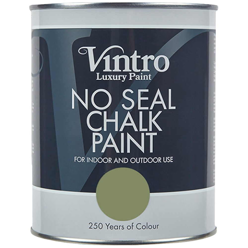 Vintro Paint Chiffchaff Green No Seal Chalk Paint 1L Image 2