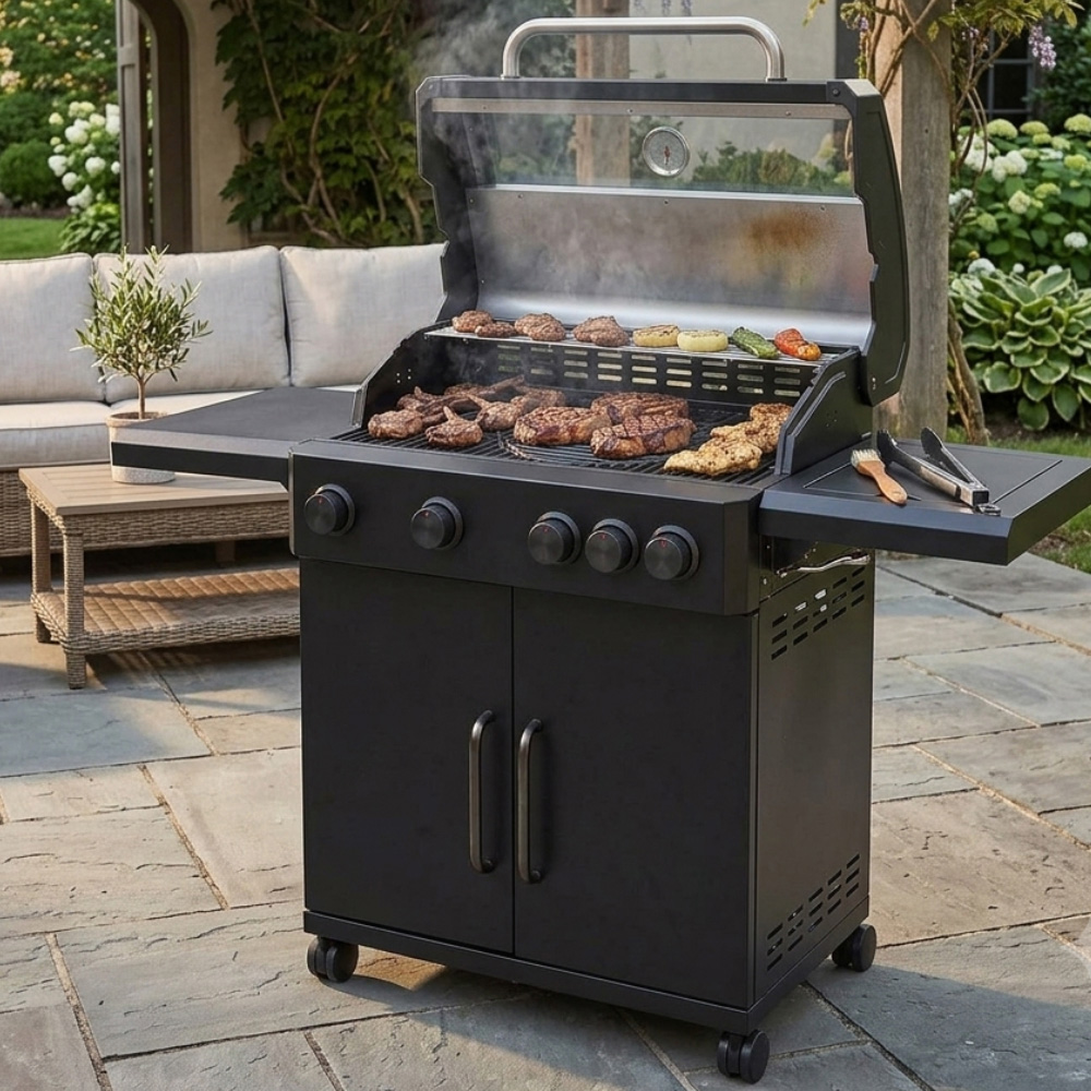 Blazebox Premium 4 Burner Gas BBQ with Side Burner Image 2