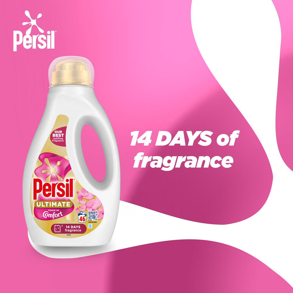 Persil Ultimate Touch of Comfort Liquid Detergent 46 Washes 1.242L 2 Pack Image 6