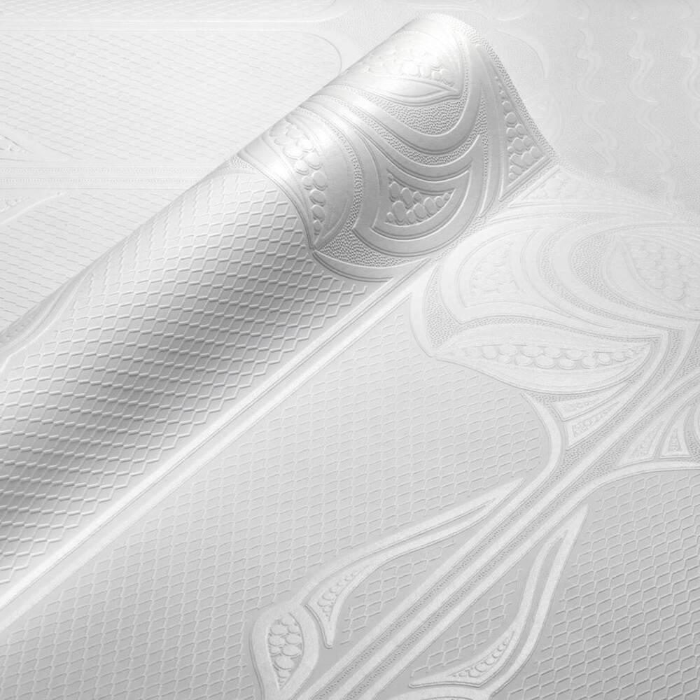 Anaglypta Nouveau Gothic Dado Panel White Wallpaper Image 2